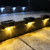 Lampe solaire LED pour escalier, lampe murale extérieure étanche (8pcs)
