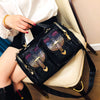 Sac à main en paillette irisée avec strass