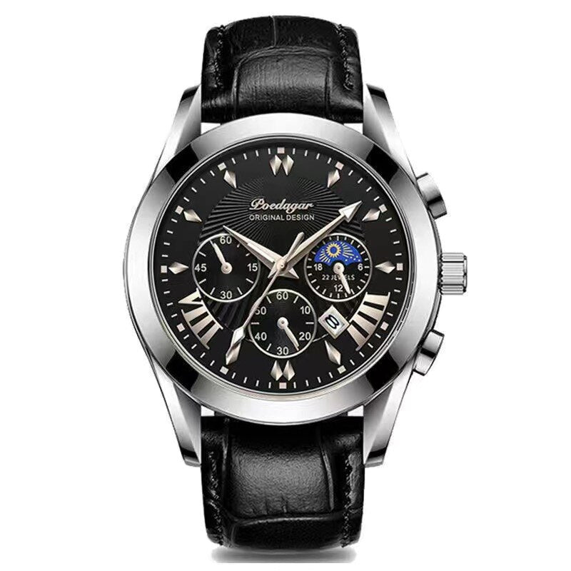 Montre de luxe avec bracelet en cuir