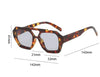 Lunettes de soleil vintage à monture carrée pour femmes