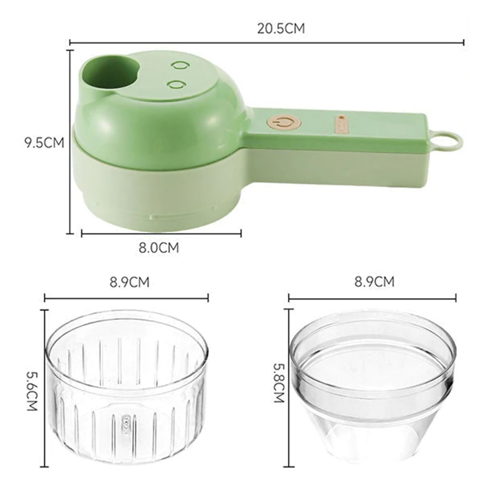 Hachoir électrique manuel 4 en 1 pour légumes