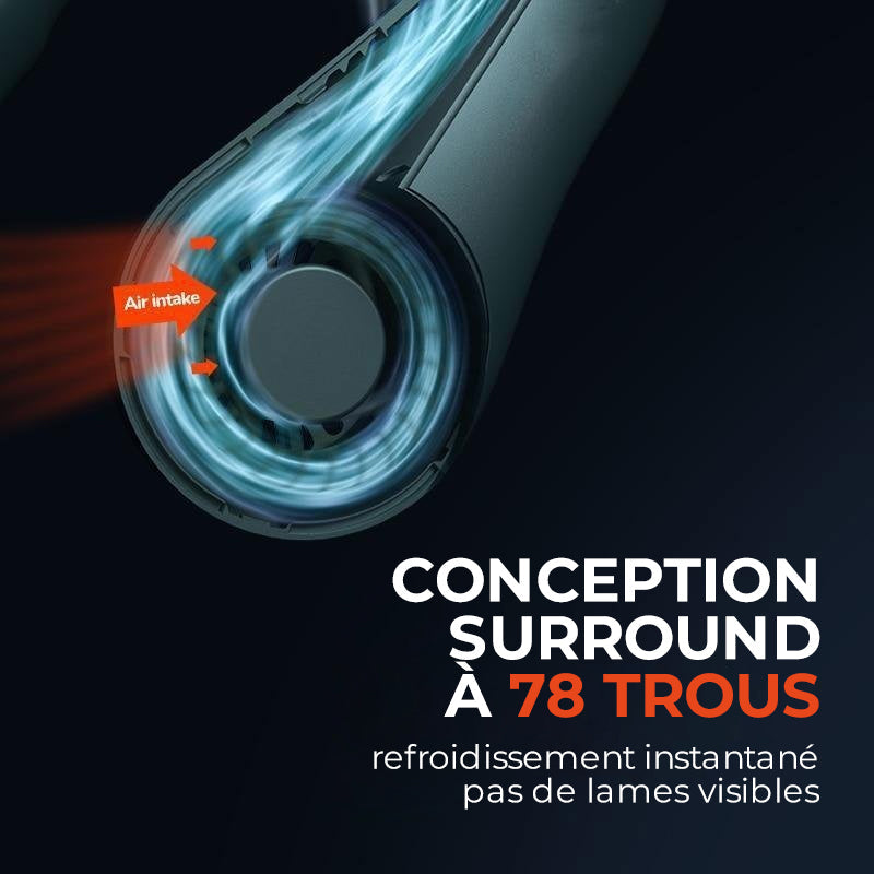 Instant Cold Nouveau ventilateur de cou portable