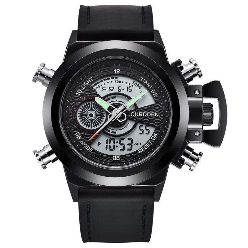 Montre chronographe de mode à double heure