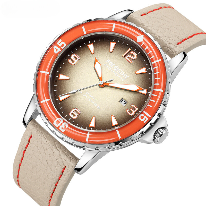 Montre casual à bracelet en cuir