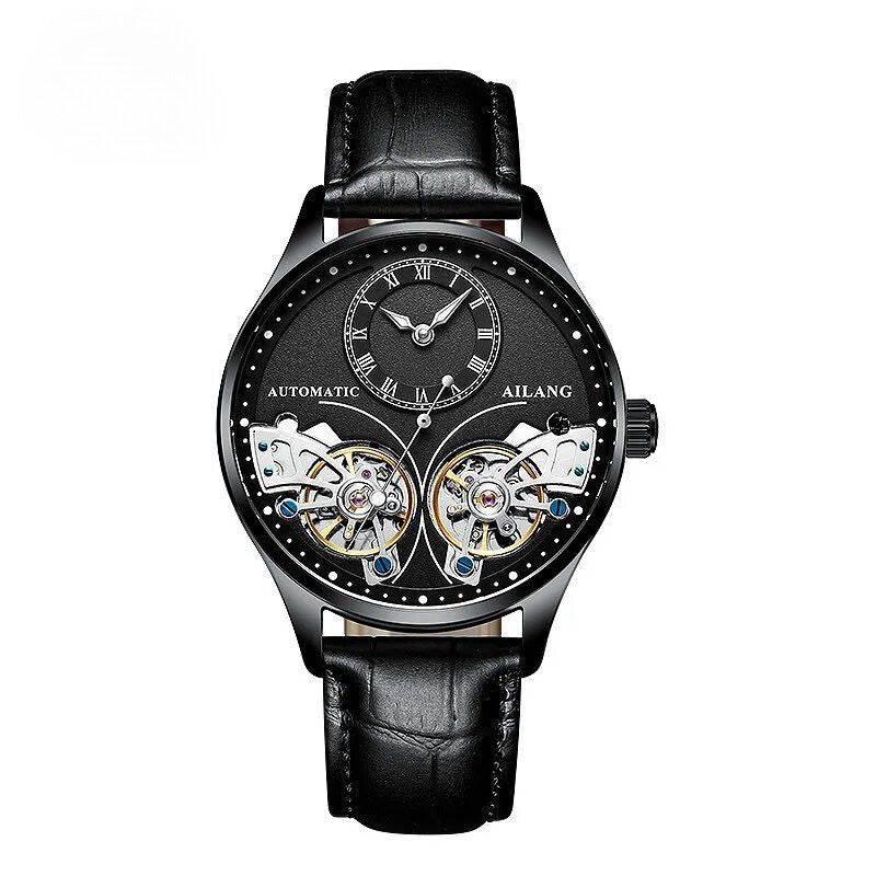 Montre mécanique lumineuse à double tourbillon