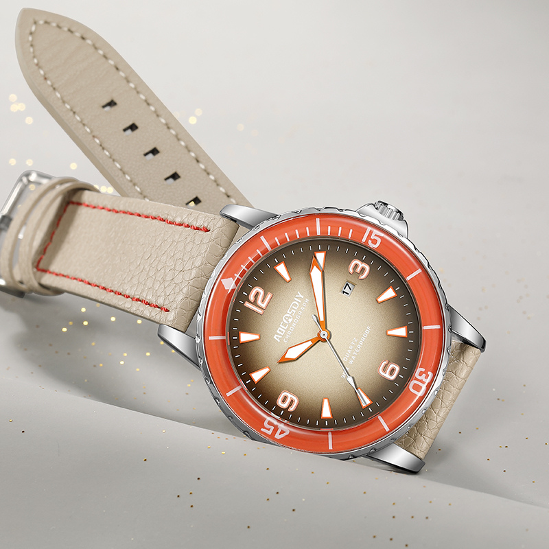 Montre casual à bracelet en cuir