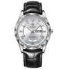 Montre à quartz avec bracelet en cuir