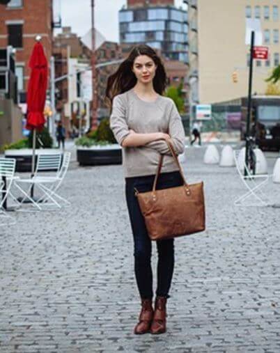 Sac de luxe Sac en cuir vintage