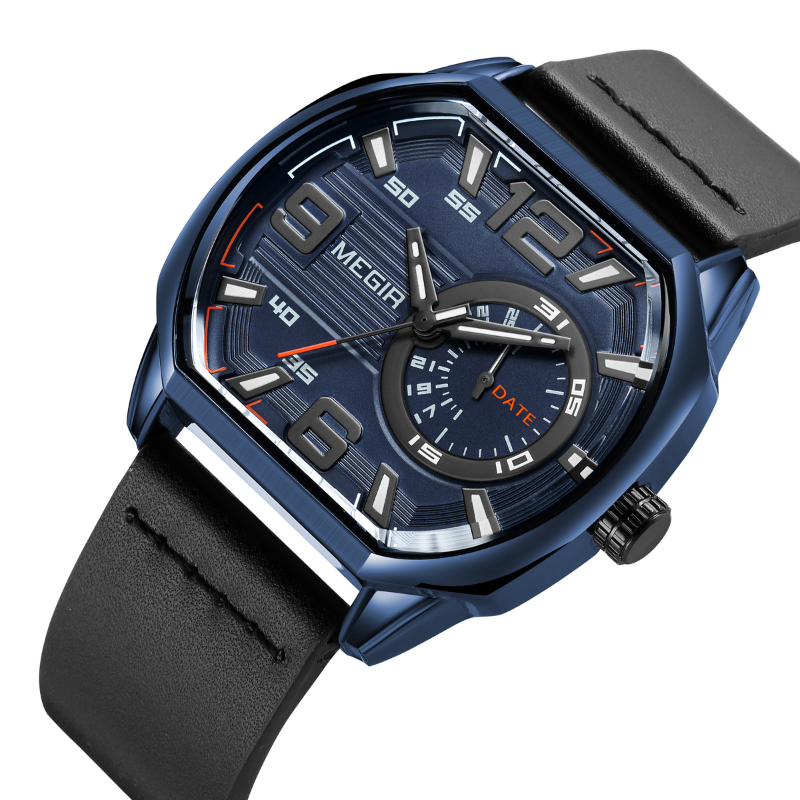 Montre de sport en cuir de première qualité