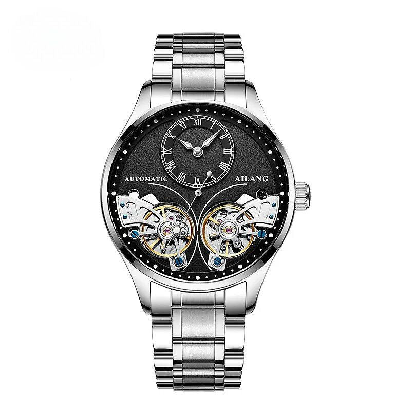 Montre mécanique lumineuse à double tourbillon