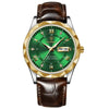 Montre à quartz avec bracelet en cuir