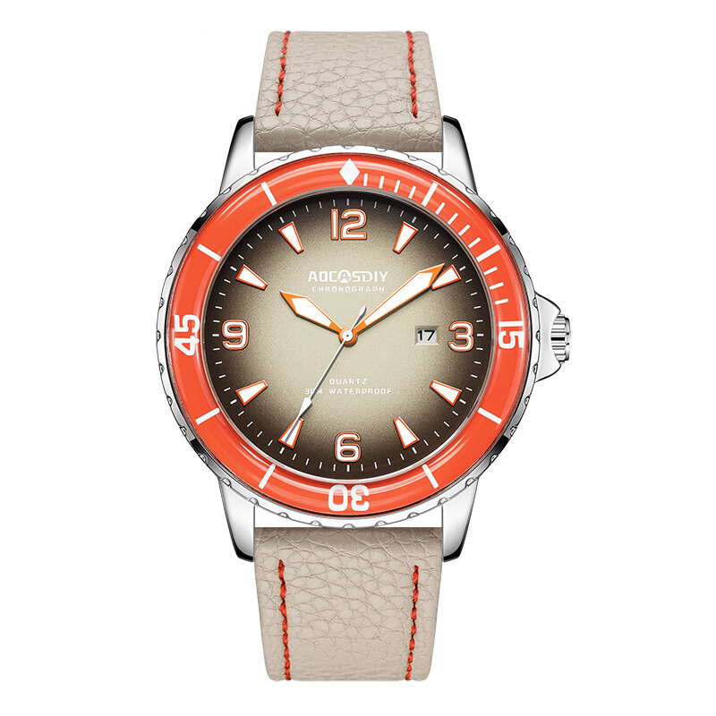 Montre casual à bracelet en cuir