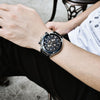 Montre chronographe sport multifonction à quartz
