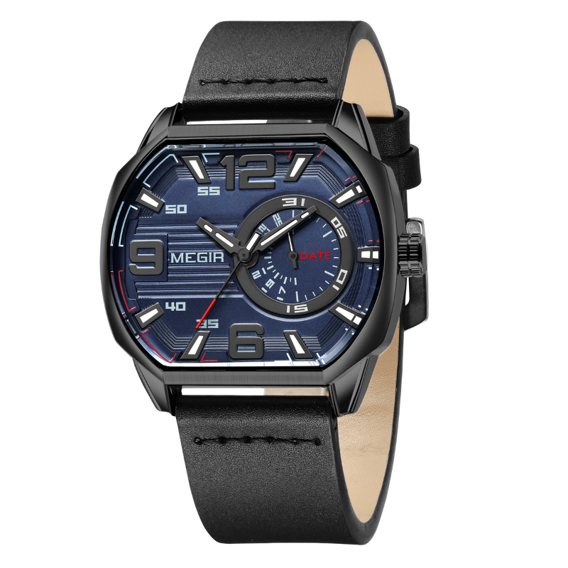 Montre de sport en cuir de première qualité