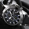Montre chronographe à cadran et quartz