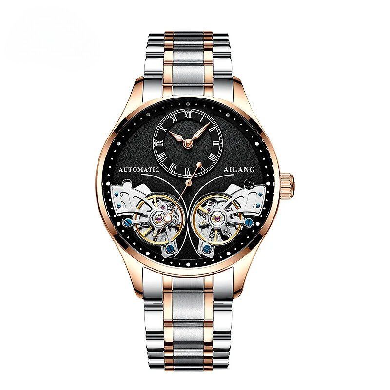 Montre mécanique lumineuse à double tourbillon