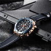Montre chronographe sport multifonction à quartz