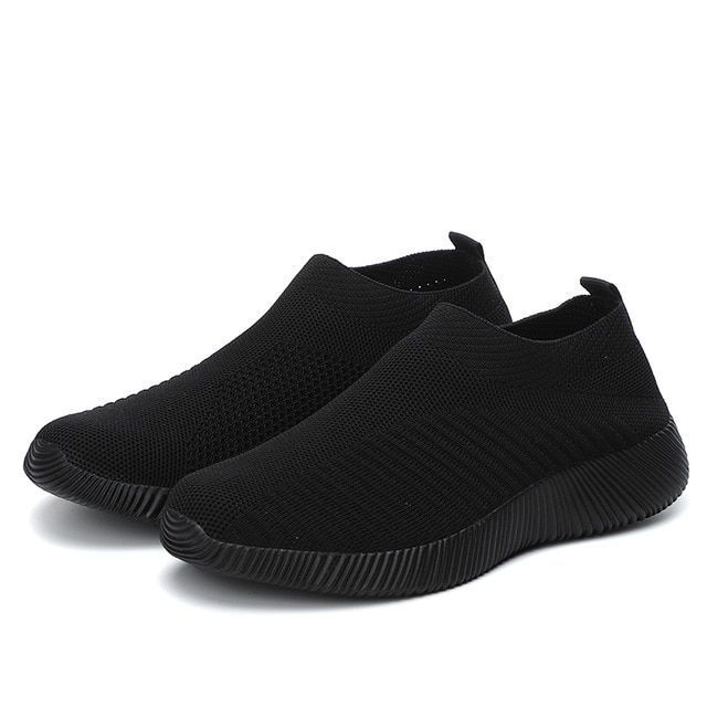 Chaussures de marche gaufrées en cristal pour femmes