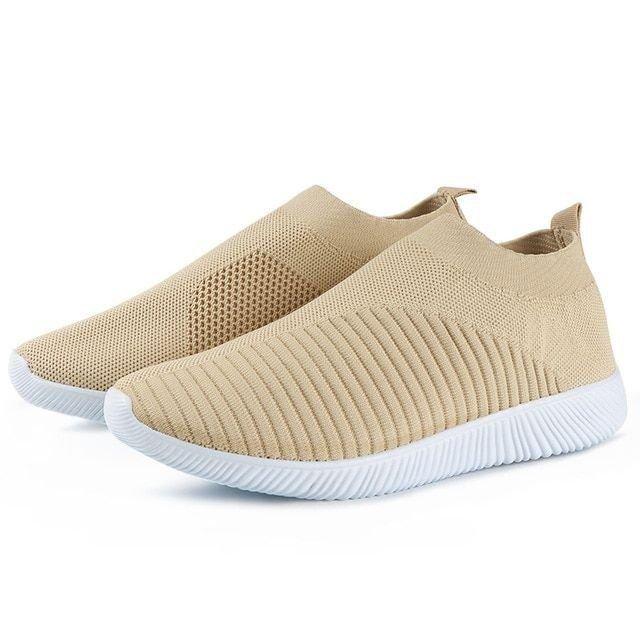 Chaussures de marche gaufrées en cristal pour femmes