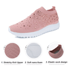 Chaussures de marche gaufrées en cristal pour femmes