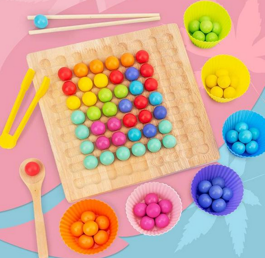 Jeu de Perles en Bois Montessori