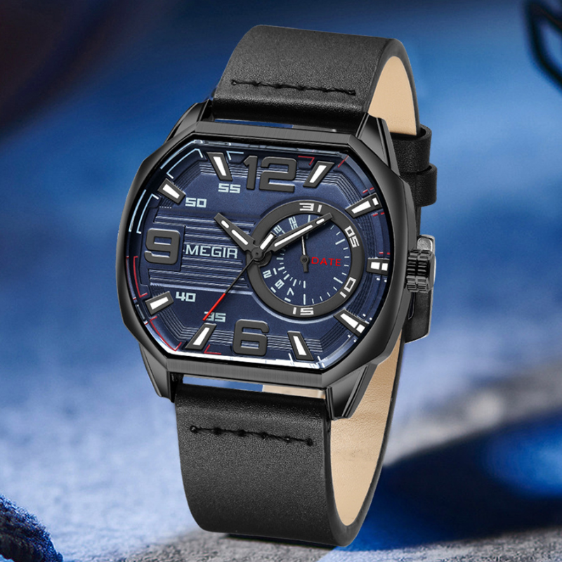 Montre de sport en cuir de première qualité