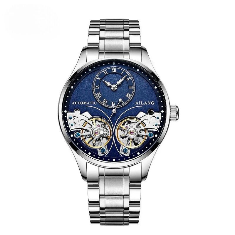Montre mécanique lumineuse à double tourbillon