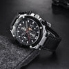 Montre chronographe sport multifonction à quartz