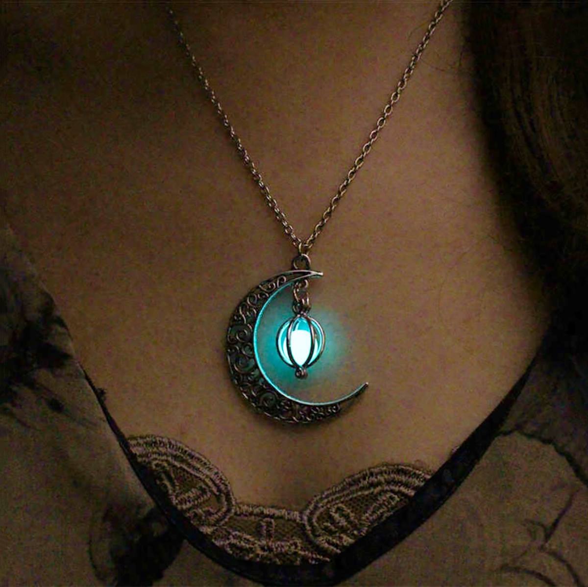 Sphéroïde Collier de pierres de lune enchantées