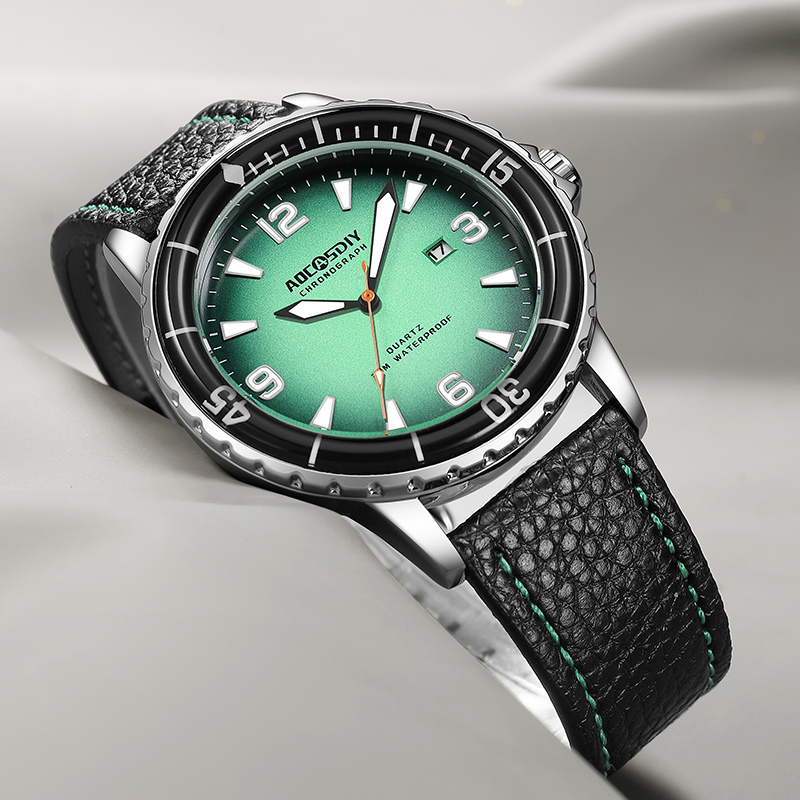 Montre casual à bracelet en cuir