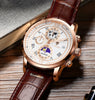 Montre chronographe à bracelet en cuir de première qualité