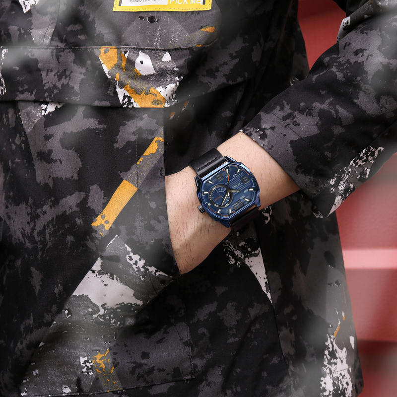 Montre de sport en cuir de première qualité