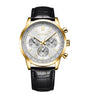 Montre à quartz en cuir pour hommes d'affaires, sportifs et décontractés
