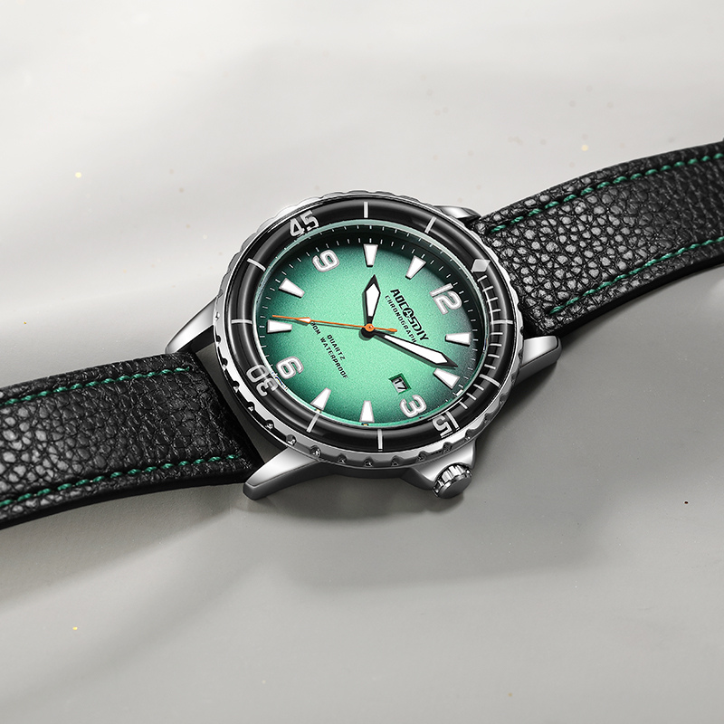 Montre casual à bracelet en cuir