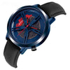 Montre à quartz avec cadran à moyeu rotatif