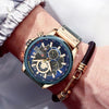 Montre calendrier multifonctionnelle à quartz