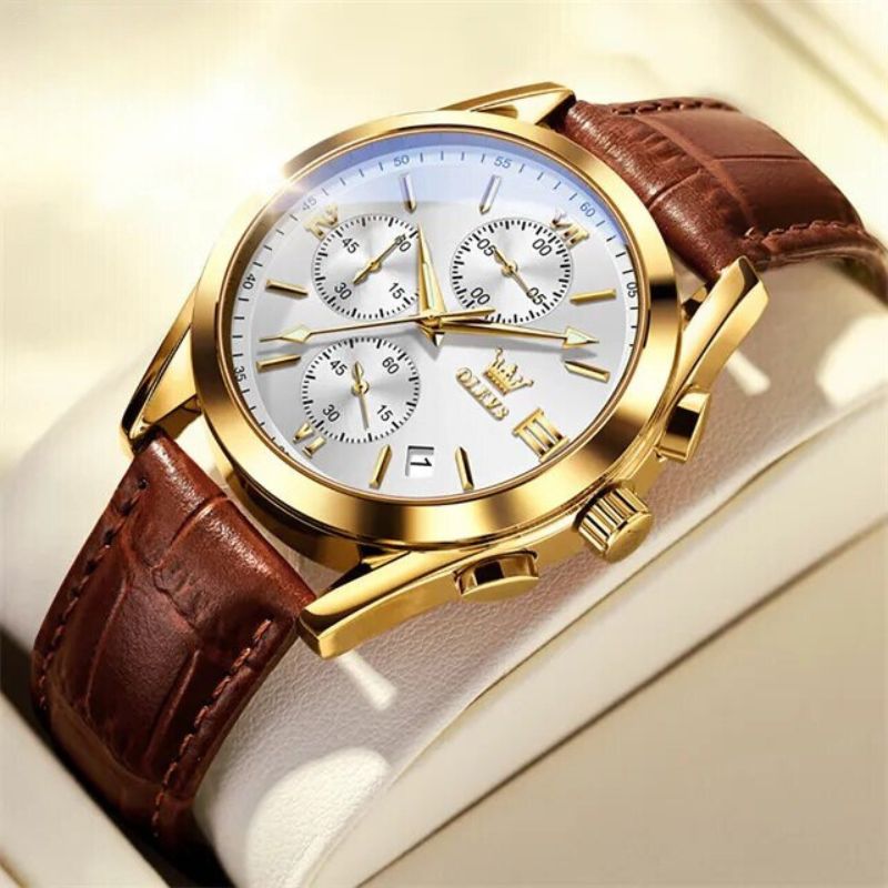 Montre chronographe lumineuse à quartz