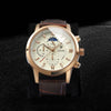 Montre à quartz en cuir de luxe