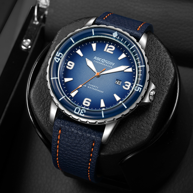 Montre casual à bracelet en cuir