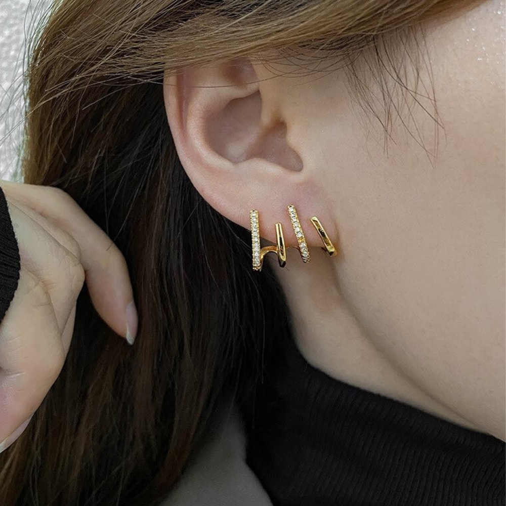 Boucles d'oreilles élégantes (1+1)