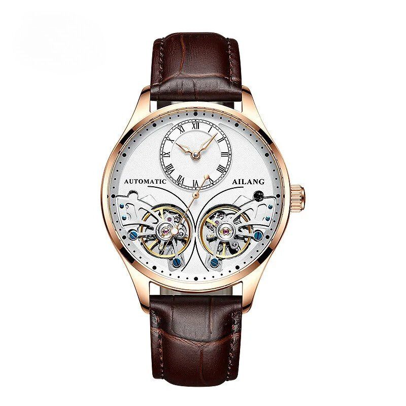 Montre mécanique lumineuse à double tourbillon