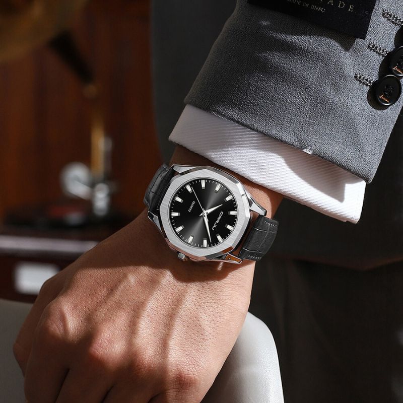 Montre à quartz minimaliste et décontractée