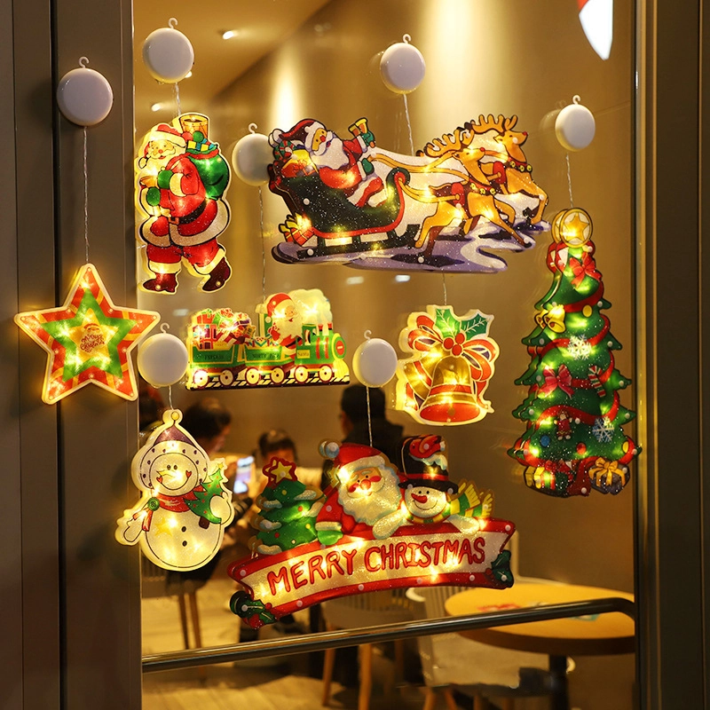 Décoration de Noël aux lumières joyeuses