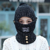 Masque chaud Bonnet chaud coupe-vent avec écharpe