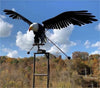 Ornement de jardin aigle ailé moulin à vent