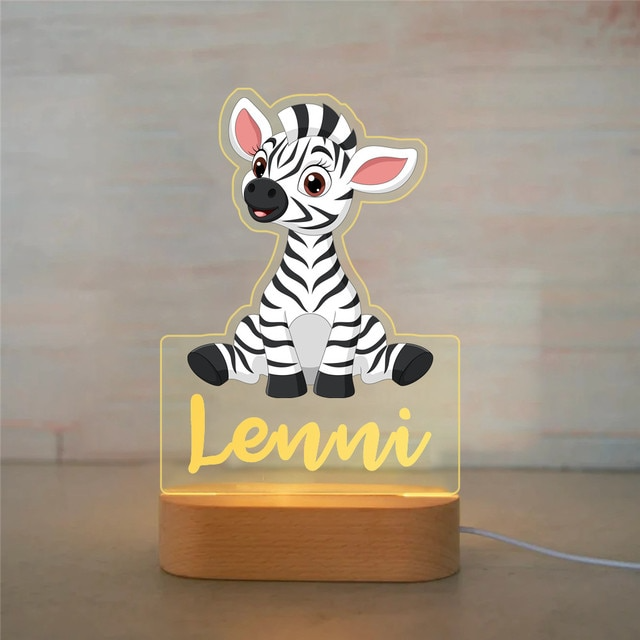 Lampe mignonne Lampe de nuit 3D personnalisée Petit animal