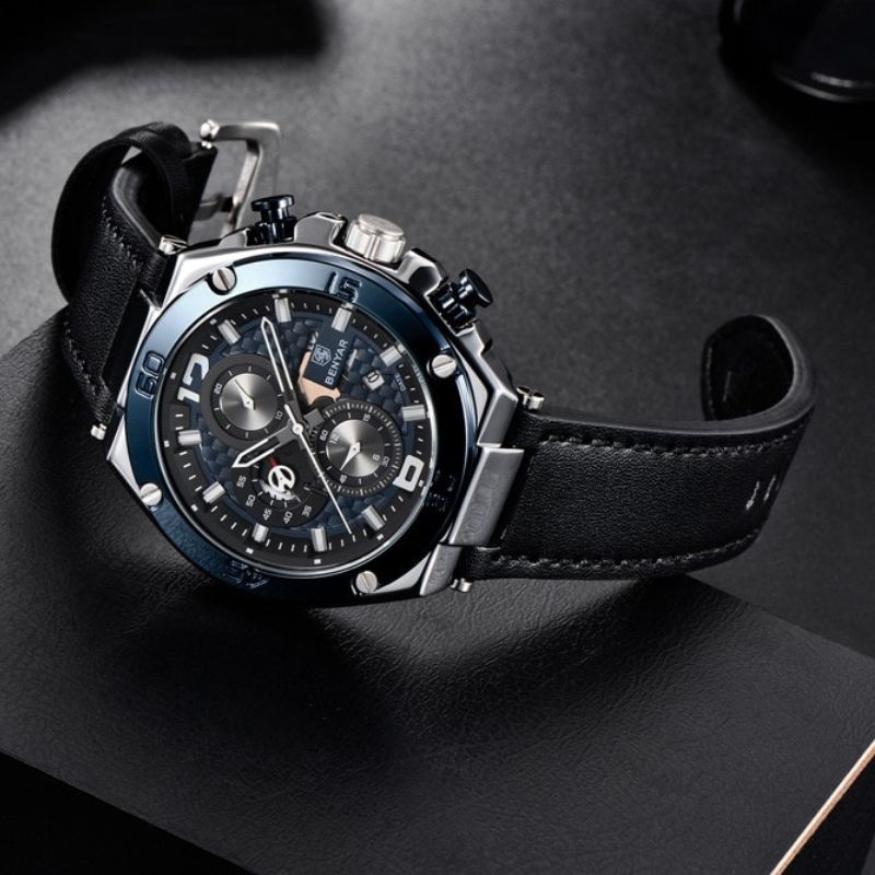 Montre chronographe sport multifonction à quartz