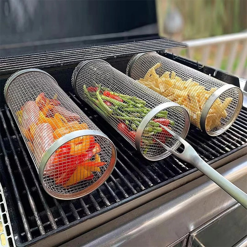 Grille de barbecue portable en acier inoxydable