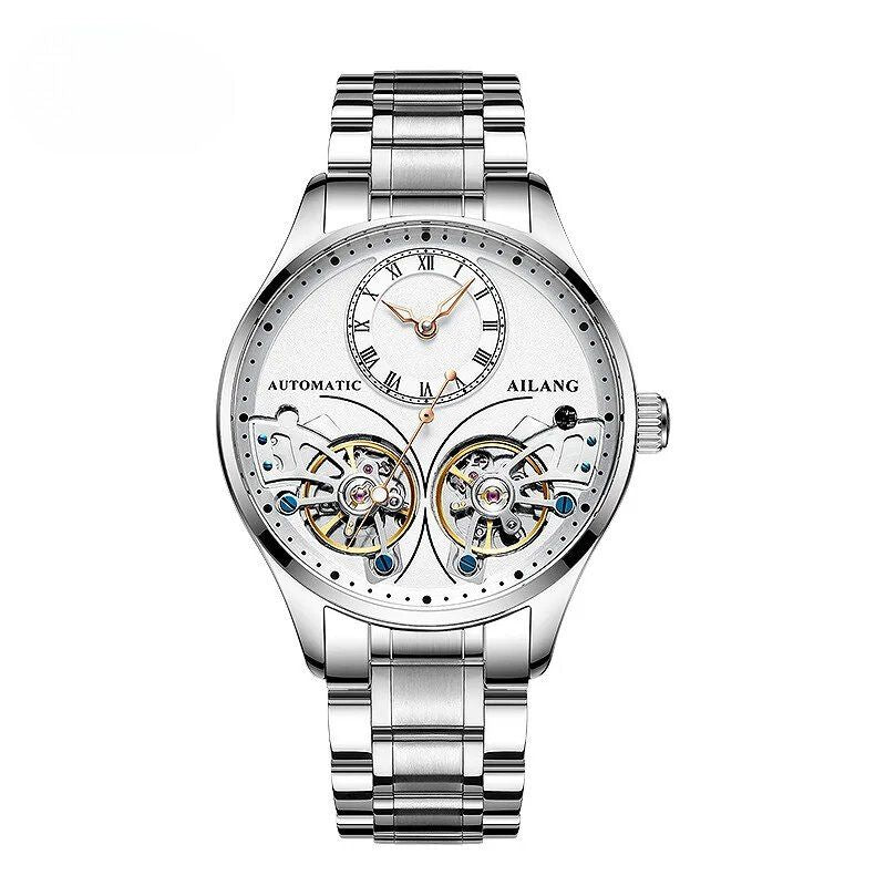 Montre mécanique lumineuse à double tourbillon