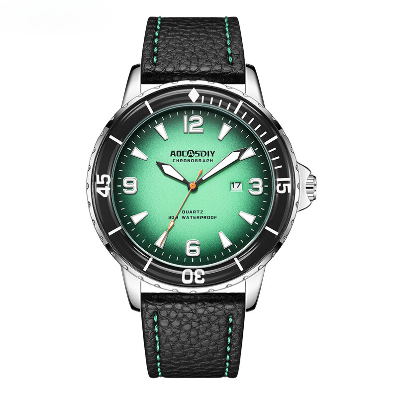 Montre casual à bracelet en cuir